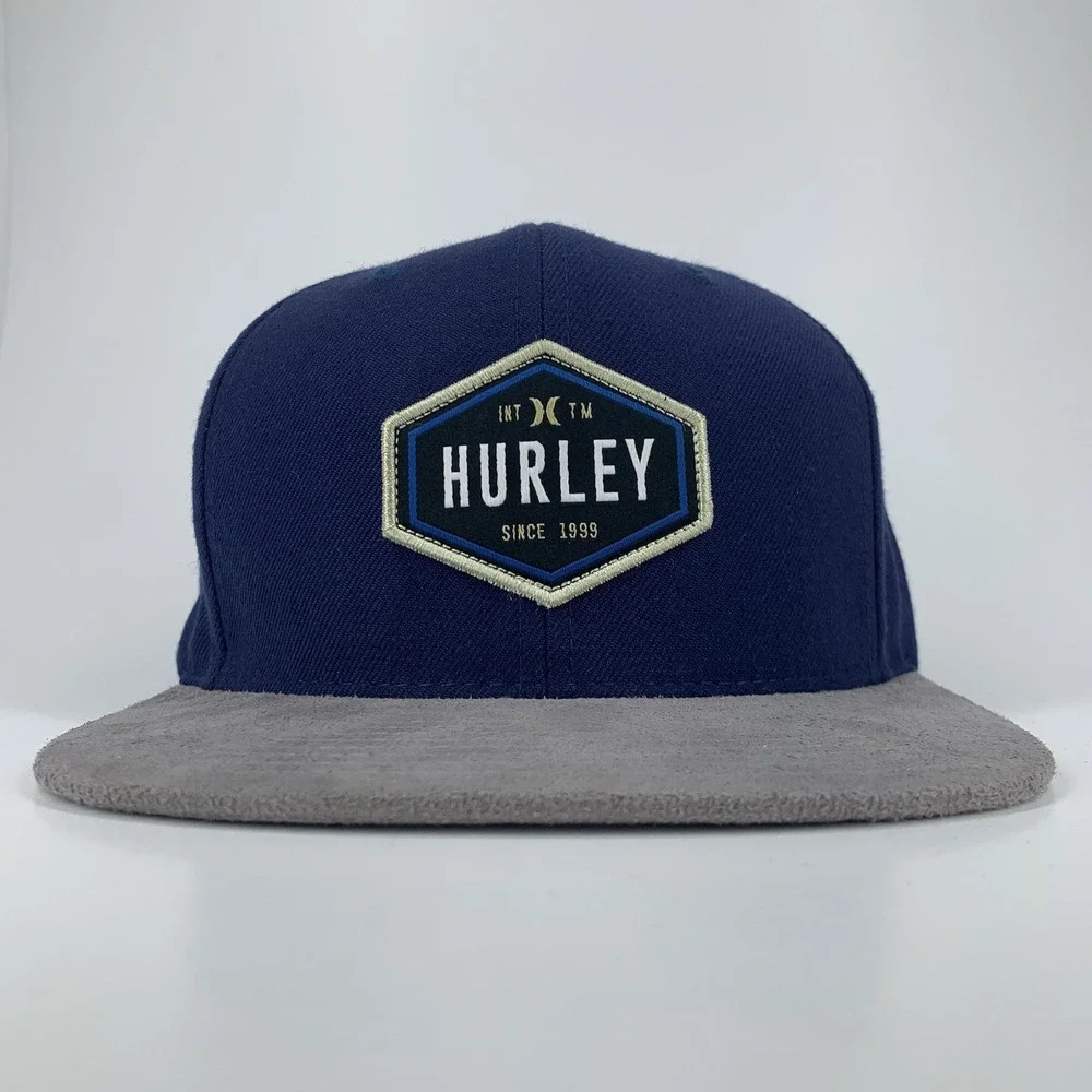 Hurley Blue Gray Hat Buckle Exclusive Adjustable Snapback Baseball Cap